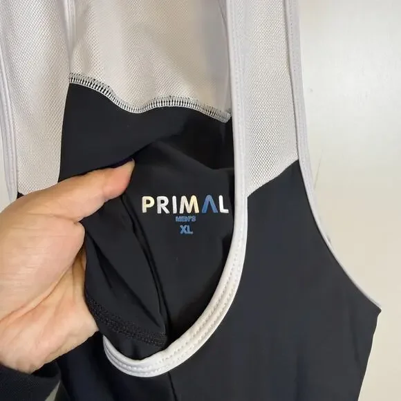 Primal Mens Cycling Bib Padded Shorts Black White - XL - Picture 4 of 9